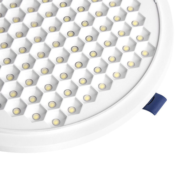 لوحة إضاءة LED بدون إطار على شكل قرص العسل مضادة للوهج 