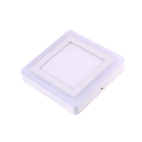 مصباح لوحة LED مربع مثبت على سطح مزدوج اللون بسقف CE